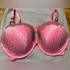 Victoria's Secret Pink Leopard Lace  lined Demi bra